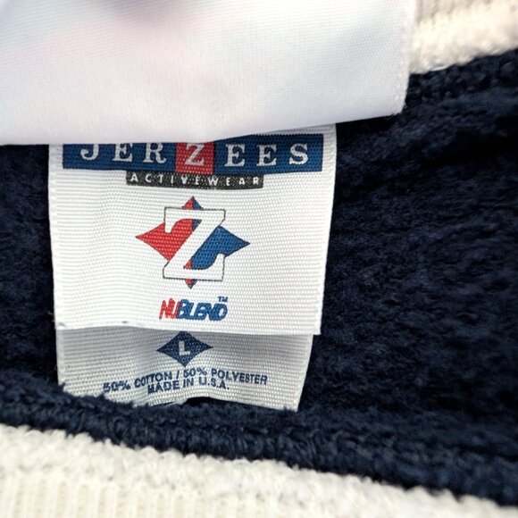 Vintage Morning Sun Unisex Size L Kitty Dog Cherry Blossoms Mock Sweatshirt Top - Picture 9 of 11